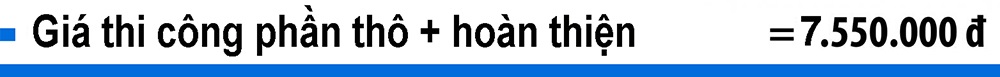 giá thi công hoàn thiện xây nhà trọn gói tại Bình Dương
