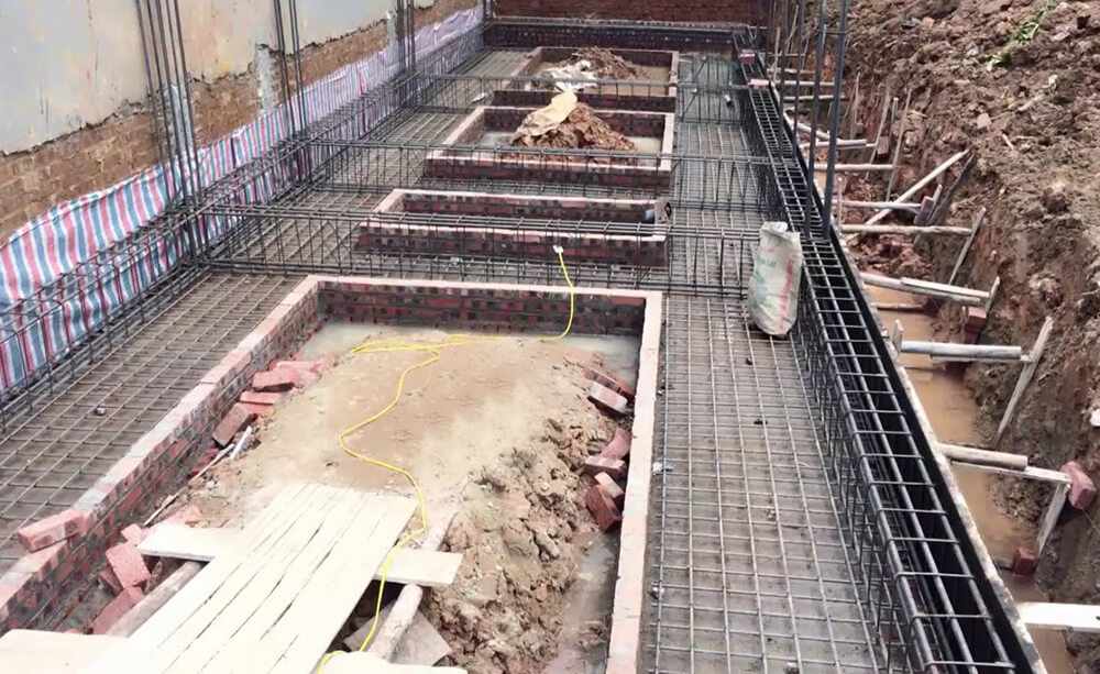thi công móng bằng xây thô nhà cấp 4