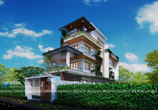 Thiết kế mẫu nhà phố mặt tiền 7x30 tại quận 12