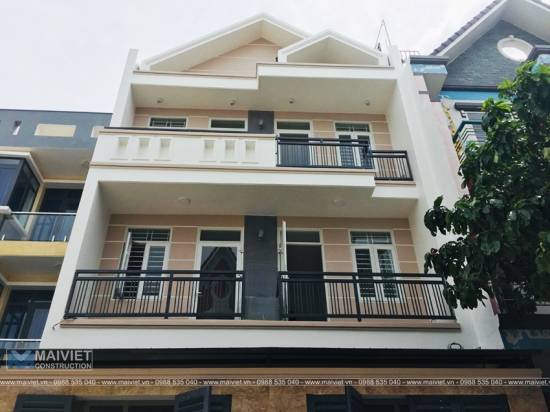 Mẫu nhà đôi 7x15m 3 tầng