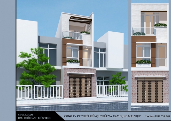 Mẫu nhà phố hiện đại 5x20