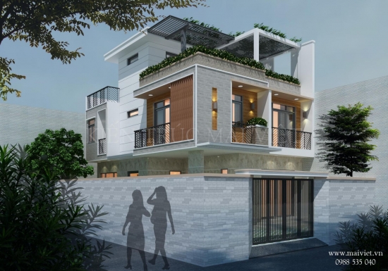 Mẫu biệt thự vườn hiện đại.