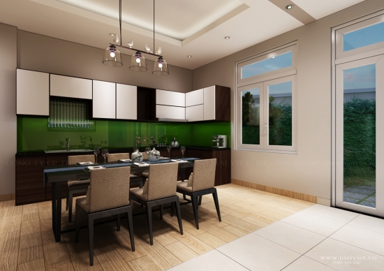 Mẫu thiết kế biệt thự phố mặt tiền 8m