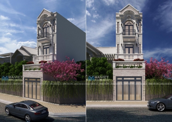 Mẫu thiết kế nhà phố 4x18m