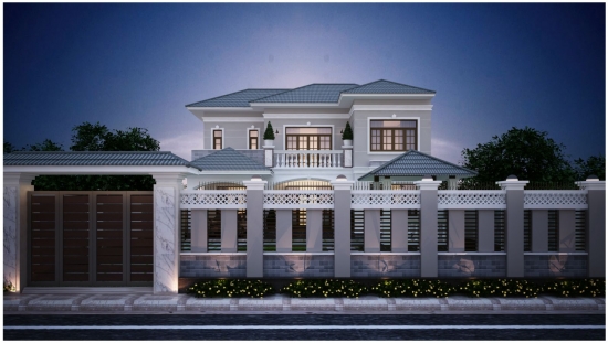 Mẫu thiết kế biệt thự vườn đẹp.