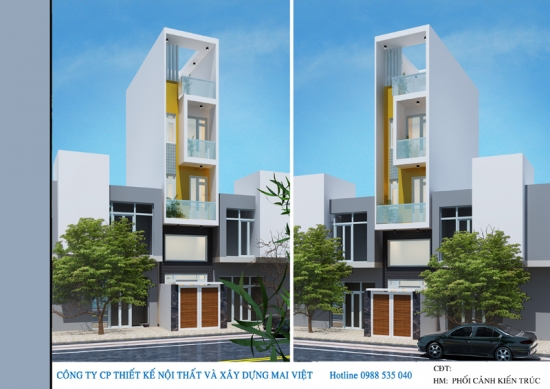 Tư vấn thiết kế nhà ống diện tích 4 x 17m