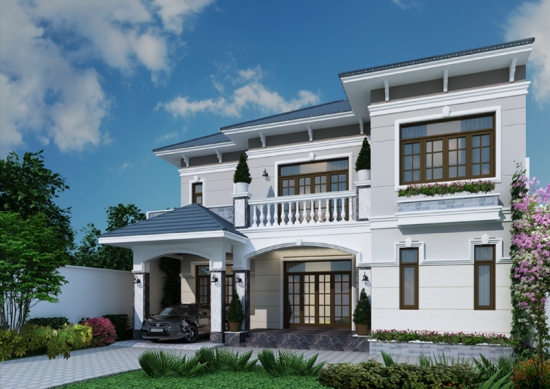 Mẫu thiết kế biệt thự vườn